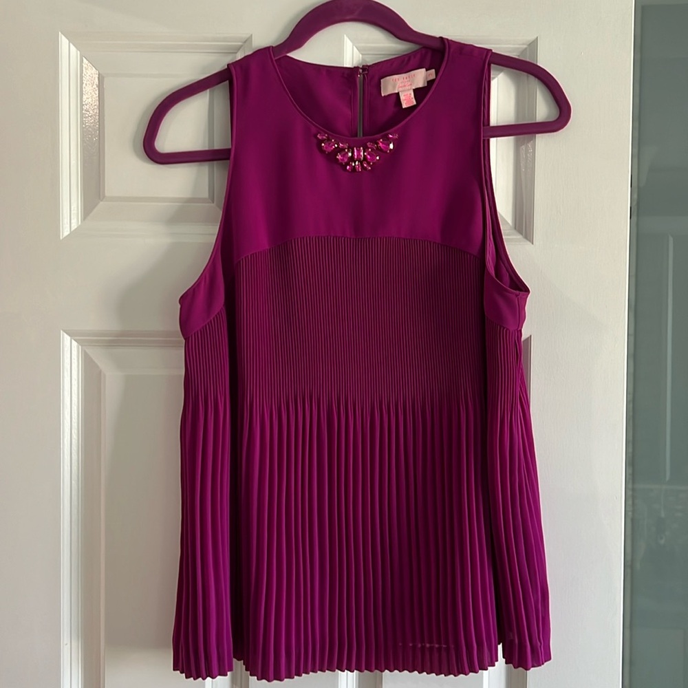 Ted baker jeweled collar blouse size 3